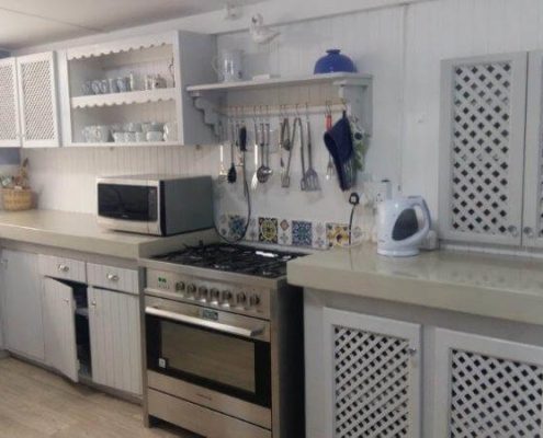 Die Blou Huis Kitchen downstairs Die Blou Huis Kitchen downstairs