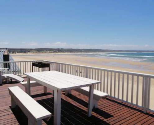 Die Blou Huis Stilbaai Deck Die Blou Huis Stilbaai Front Deck